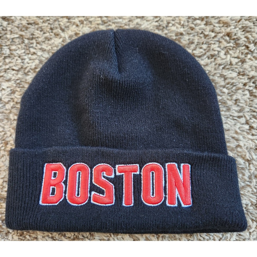 Boston Winter Knit Hat Cap‎ Warm Stretchy One Size
